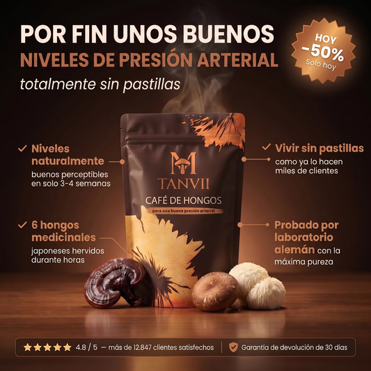 TANVII™ Café de Hongos | para una buena tensión arterial